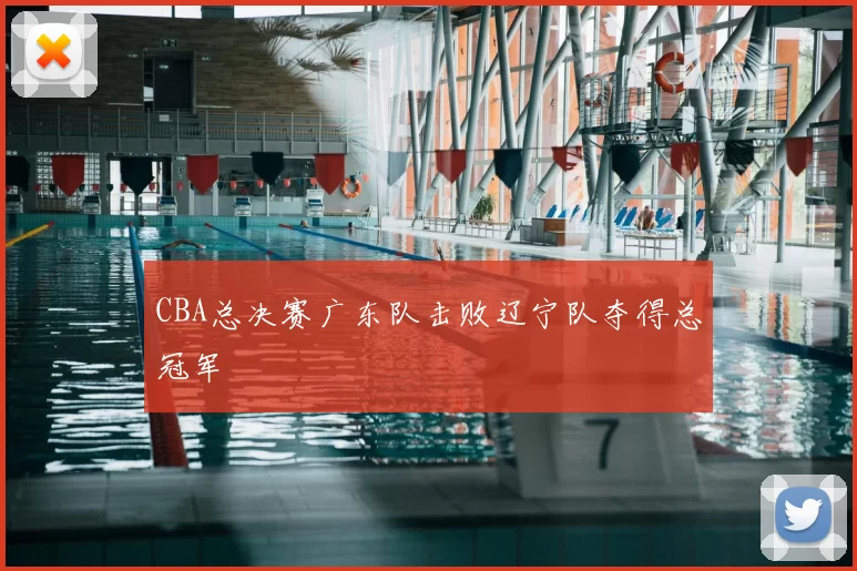 CBA总决赛广东队击败辽宁队夺得总冠军